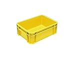 DICプラスチック DA型コンテナ ボックス型 外寸:W326×D204×H100 黄