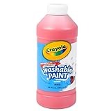 クレヨラ (Crayola) ボトル絵の具 レッド 水で簡単に落とせる 単色ボトル 473ml 201638 正規品
