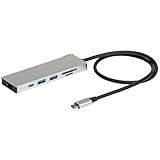 Digio2 PD対応 USB Type-C アルミ ドッキングステーション 50cm シルバー UD-C01LSL