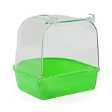 [ＡＩＮｅｔＪＰ Ｐｒｅｍｉｕｍ] 鳥 水浴び 容器「外付け式/取り付け簡単」 インコ 文鳥 小鳥 バードバス (ブルー)