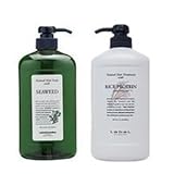 ルベル ナチュラルヘアソープ シャンプー シーウィード 1000ml トリートメント ライスプロテイン 980ml