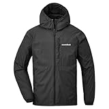 モンベル ウインドブラスト パーカ Men's ブラック (BK) 1103322 アウトドア,登山用 ウィンドブレーカー,防風ジャケット用 国内正規品 (L)