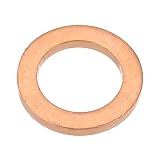 PATIKIL 25個 M12平座金 平ワッシャー 銅 シールリング 内径12mm 外径18mm 厚さ2mm パッキン ドレンワッシャー ガスケット 自動車 ボルト ホース 密封 機械 修理 補修