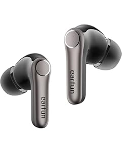 EarFun Air Pro 4+ ワイヤレスイヤホン Bluetooth 6.0 ハイブリッドデュアルドライバー BAドライバー QCC3091 aptX Lossless LDAC対応