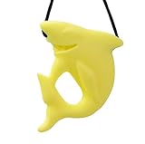 Stimtastic Chewable Silicone Shark Pendant Nontoxic BPA and Phthalate Free, Yellow by Stimtastic
