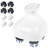 RELX 【AbemaTVで紹介】 EMS ヘッドスパ IPX7防水【日本企業企画】美容家電 頭皮ブラシ 頭皮ケア ギフト プレゼント スカルプケア (マットホワイト)