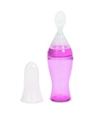 munchkin マンチキン とろとろ離乳食スプーン 器とスプーンが直結 絞り出して口元へ ピンク