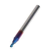 D DOLITY フライス　彫刻カッター　エンドミル　タングステン鋼　ボール　CNC ルータビット　切削工具　全8サイズ　 - 1.0mm×4mm