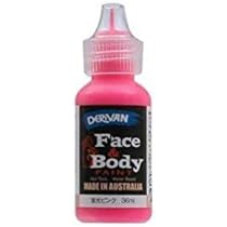 Amazon.co.jp: デリバン フェイス&ボディペイント 蛍光ピンク