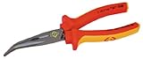 C. K Tools 431015 RedLine VDE Insulated 45-Degree Bent Snipe Nose Pliers, 8-1/4-Inch OAL by C.K. TOO