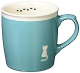 かじゅあるらいふ 美濃焼 マグ シルエットねこ エメラルド K14202 320ml