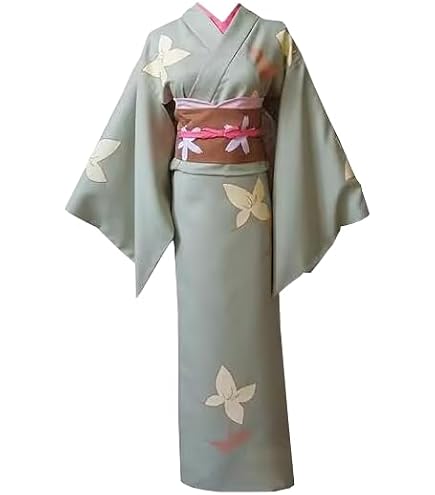 Amazon.co.jp: LONGSHUMU コスプレ衣装 銀魂 ぎんたま 沖田ミツバ 和服