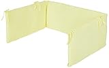 Pinolino Jersey Cot Bumper with Zipper for Cot Bed (Lemon) by Pinolino