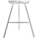 シューメーカーチェア リプロダクト カラー ホワイト 木製 スツール No.69 高さ69cm