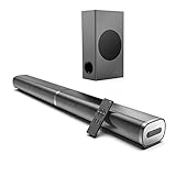 2.1CH サウンドバー テレビ用 190W/125dB Bluetooth5.0 スピーカー サブウーファー付き 6種EQモード 重低音