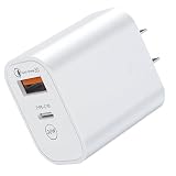 30W PD急速充電器 2ポート ACアダプター Type-C & USB-A対応 USB-C電源アダプタ (PSE認証/30W PD3.0対応/2ポート同時充電) コンセントタイプ iPhone16/15/14/13/12/11シリーズ対応 iPad/Xperia/GALAXY/Androidスマートフォン対応 旅行・出張用 AC充電器