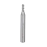 uxcell ストレートフラットノーズエンドミルカッター CNCルータービット 4フルート 3.0mm x 8mm シャンク6mm