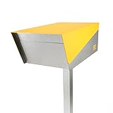 (サンノゼ) San Jose 郵便 ポスト サンノゼ ディープ（ポール付き） イエロー 鍵付き 99.9％ 防水構造 日本製 新世代 アメリカン ポスト 大容量