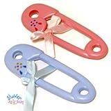 Large Nappy Pins (Pink) by Shower My Baby