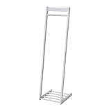 L字ハンガーラックW400　ZFC-0012 (ZFC-0012-WH　ホワイト)