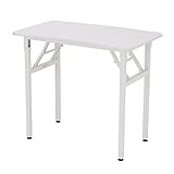 折りたたみ ベーシック ネイルテーブル ホワイト 幅86.5cm×奥行50cm×高さ74.5cm [ 多用途 折りたたみテーブル スリムデスク ネイルテーブル ネイルデスク パソコンデスク PCデスク 平机 作業台 多機能 折りたたみ 折り