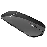 FENIFOX マウス Bluetooth 無線, 静音 ワイヤレス 小型 ブルートゥース 充電式 薄型 Type-c 軽量 持ち運び 小さい ミニ 可愛い かわいい コンパクト Mouse 対応 Mac iPad Macbook パソコン PC スマホ タブレット Laptop Computer用 黒い ブラック