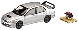 HJ64 1/64 三菱ランサーエボリューション 8 MR GSR エンジンディスプレイモデル付き クールシルバーメタリック 完成品