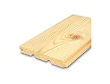 北欧レッドパイン 無垢フローリング 床材 エンドマッチ 無塗装 15x111x1820mm 8枚入