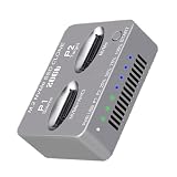 ダブルベイドッキングステーションNVMEソリッドステートディスククローンUSB3.2タイプC状態ドライブリーダーNVME外付けハードディスクボックス