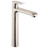 Hansgrohe 31082821 Metris E型 １口背高蛇口、ブラッシュドニッケル
