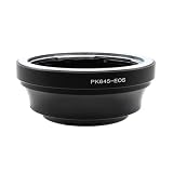 Toileum PK645-EOSマウントアダプターリング Pentax 645マウントレンズに対応 キヤノン EOS EF EF-Sマウントカメラボディーに対応 5D3 5D2 6D 5D 7D 70D 60D 50Dカメラ用アダプターリング 無限遠実現 マニュアルフォーカスレンズアダプターリング(PK645-EOS EF)