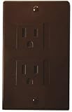 Self-closing Outlet Covers (Decora (2 Screw), Espresso) by Safety Innovations