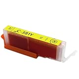 BCI-381XL 互換インクカートリッジ BCI-381XLY イエロー 1本 大容量 キヤノン用プリンターインクタンク TS6130 TS6230 TS6330 TS7330 TS7430 TR7530 TS8130 TS8230 TS8330 TS8430 TR8530 TR8630 TR9530 TR703 対応 381 インク残量表示 個包装