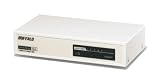 BUFFALO 10/100M スイッチングHub 金属筐体/電源内蔵 5ポート LSW3-TX-5NS/WH