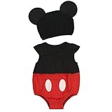dingmi ハロウィン クリスマス コスチューム ディズニー 服 ベビー ロンパースミッキーマウス カバーオール ベビー キッズ 子供服 ハット付き 赤ちゃん ボディースーツ (タイプ2, 73)