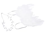 ノーブランド品 ヘッドバンド　ヘアバンド　ウイング　セット　装飾　羽　出産祝い　写真　小道具　新生児　髪飾り　ギフト　全4色選べる - 白+シルバー