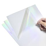 Copeflap ホログラムシート 透明 a4 20枚 ラミネートフィルム ホログラムシール 印刷できる (オーロラ)
