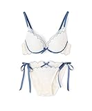 [ノーザリー] インナーセット シアードットチュール ブラジャー＆ショーツセット レディース ホワイト F75