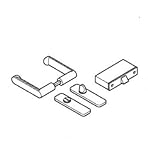 旧立山アルミ部品 浴室 錠：錠(障子)[PKB5003] [SI]シルバー