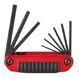 Eklind Fold-Up Hex Key Set 64 " 9 - In - 1 3/32 " 7/64 " 1/8 " 9/64 " 5/32 " 3/16 " 7/32 " 1/4 " Chr