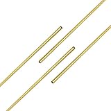 Ohamtes 4個 真ちゅう製中空銅管 内径1mmx外径2mmx長さ300mm，肉厚0.5mm丸銅管；冷蔵庫の毛細管、冷却システム、モデルエンジンオイルシステム、ウィンドチャイム装飾などに適しています