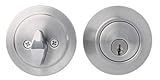 Homeplusデッドボルト単一円柱2 – 3 / 8 "または2 – 3 / 4 " BKST kw1
