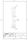 TOTO シャワーホース L=2000mm 本体側ねじW24山20 メタル調 THC40L2
