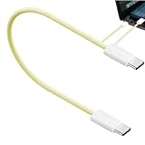 USB C ケーブル - 60W 高速充電ケーブル、ナイロン USB-C - USB-C |高速480Mbpsデータ転送、電気機器用コンパクトUSB充電器、ラップトップ、タブレット、携帯電話用ポータブルUSB Cケーブル