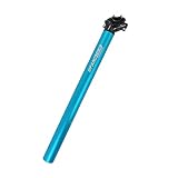 UPANBIKEバイクシートポスト 27.2mm 30.9mm 31.6mmアルミニウム合金 長さ400mm自転車シートポスト マウンテンバイク、ロードバイク、MTB、BMX用(27.2mm,ブラック)