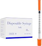 1ml/cc 31G 1/4インチ注射器、使い捨て注射器、個別包装。 (20)