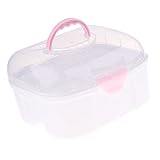 Fenteer 全２色　食器収納ボックス　哺乳瓶 　立て　整理しやすく - ピンク