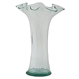 不二貿易 フラワーベース スペイン製 ガラス高さ42cm クリア 23329