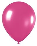 loonballoon 12シルクパールFuschiaホットピンク12 "誕生日パーティープリンセスベビーラテックスバルーン