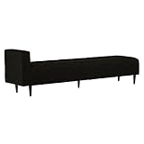 arne ベンチソファ 背もたれ無し ベンチチェアー 長椅子 片肘付き イス ダイニング 2～3人掛け 布張り Baggy SA 2×8 ブラック